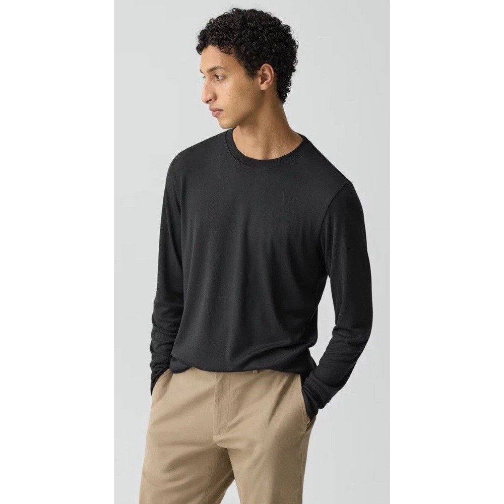 Theory‎ Essential Long-Sleeve Tee in Anemone Modal Jersey